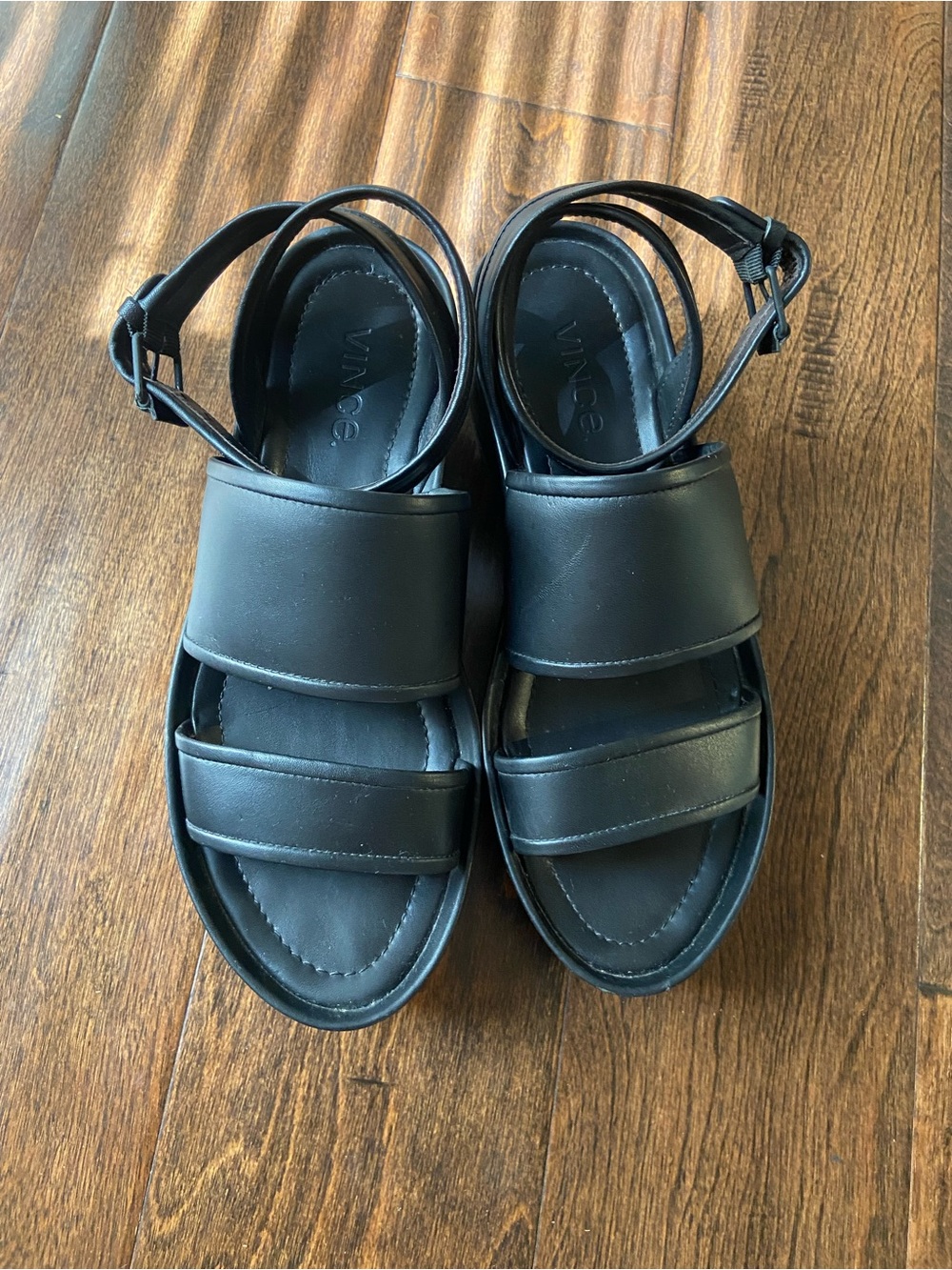 Vince black platform sandals SZ 7 black women’s